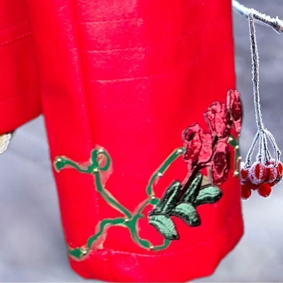 Yijia Meiyi red leather revamped jacket! - Picture 8 of 13